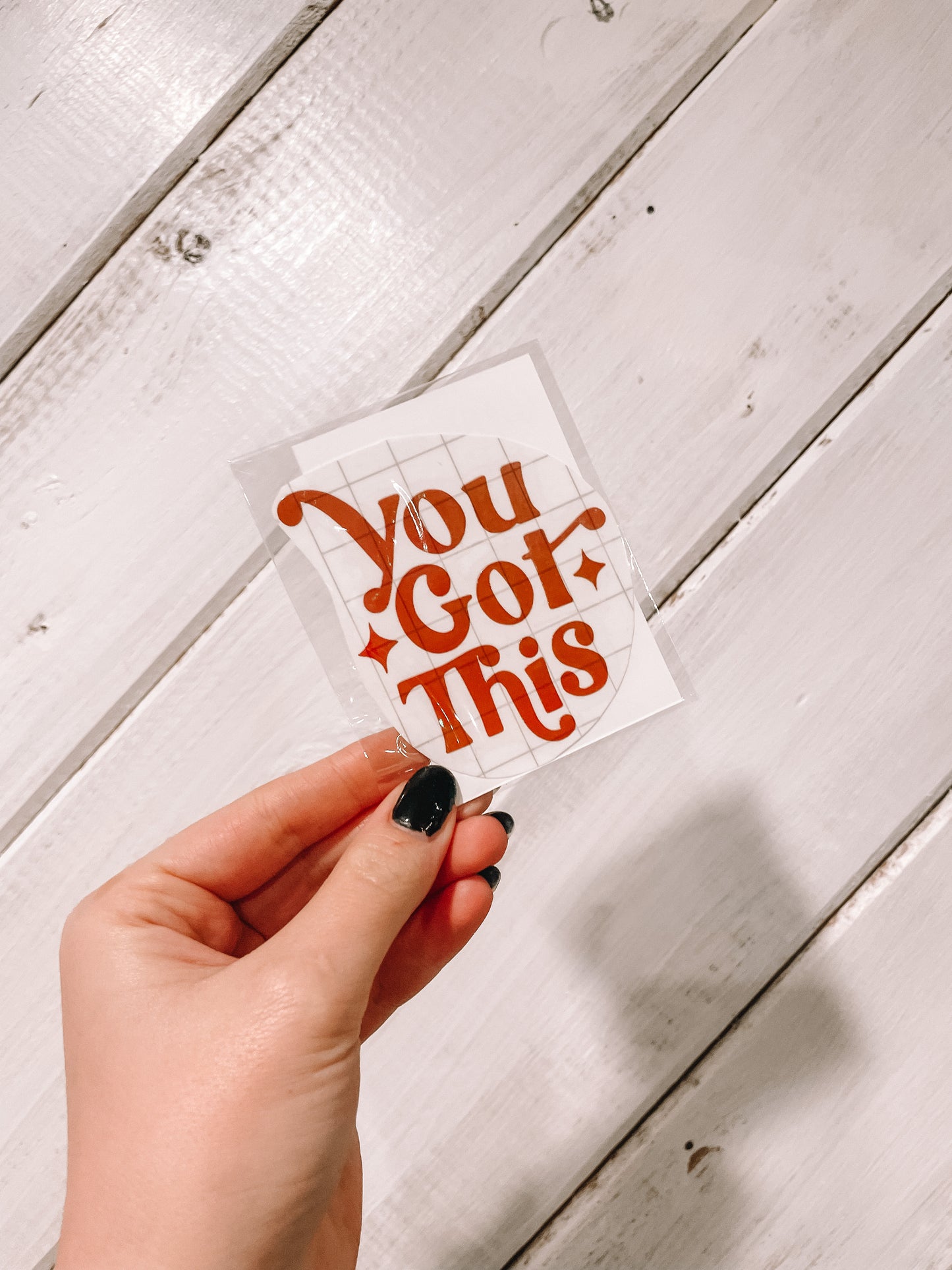 You Got This Orange Metallic Vinyl Decal