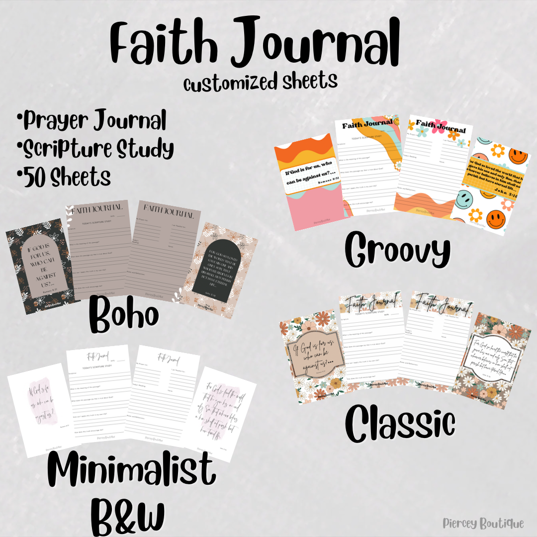 Neutral boho notebook