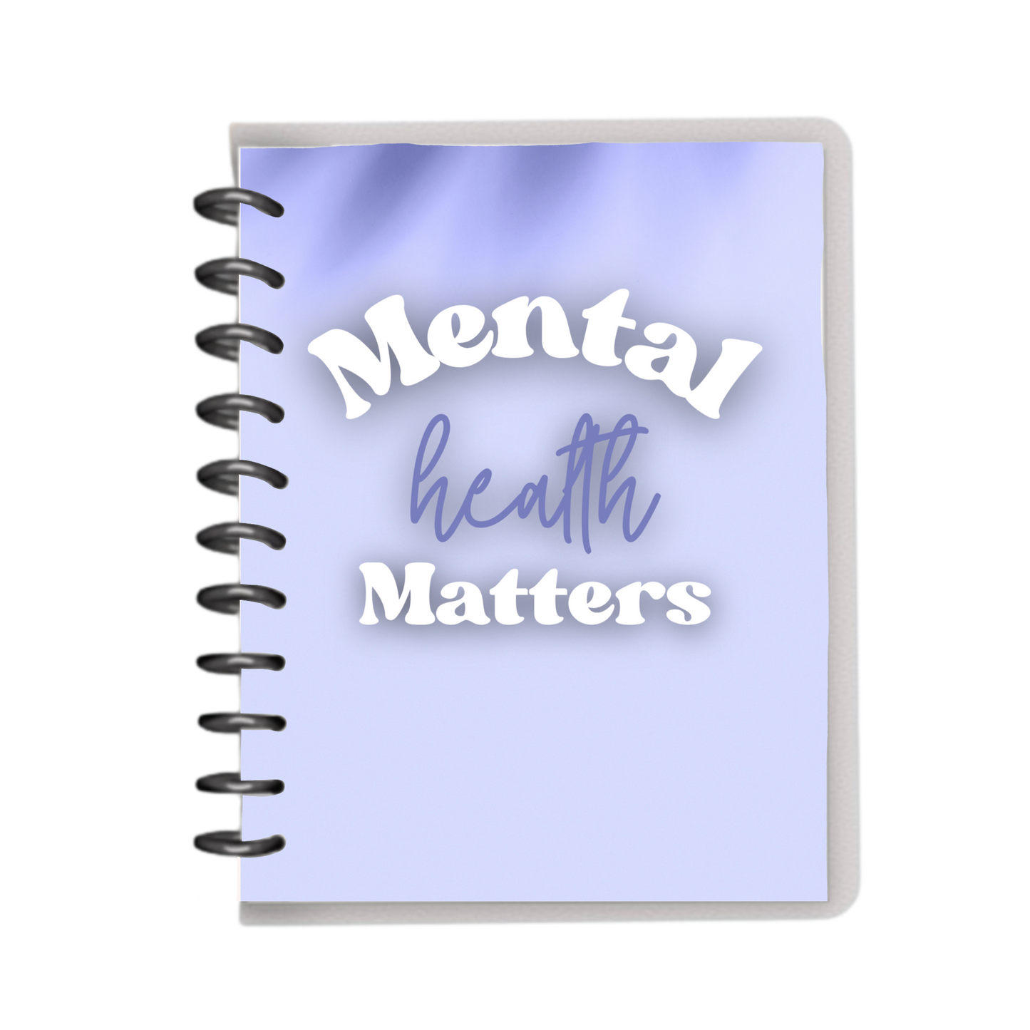 Purple Mental Health Matters notebook