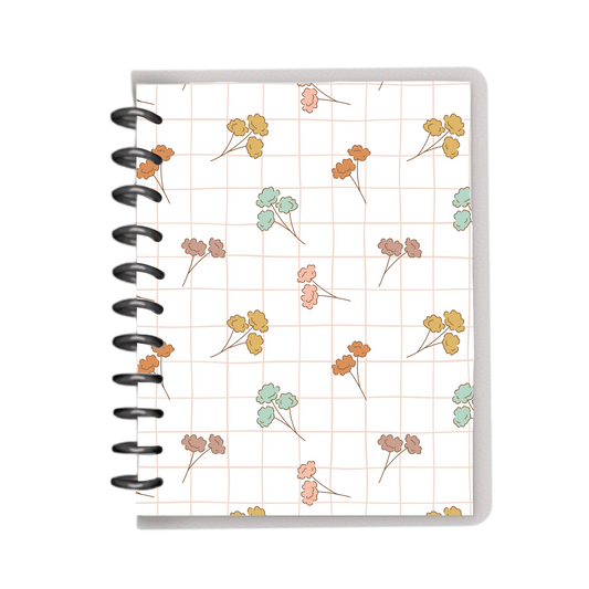 Pastel poppy florals notebook