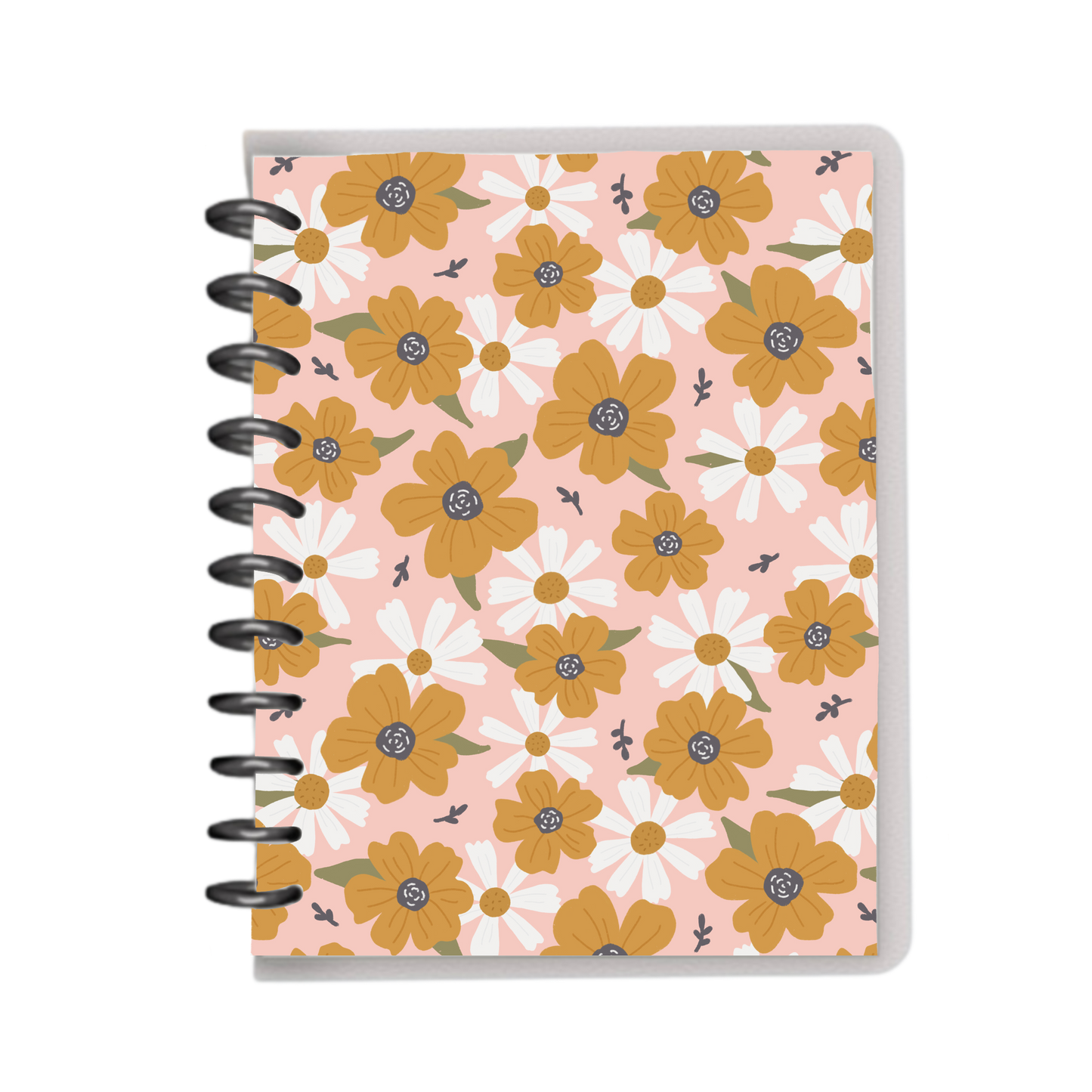 Pink sunflower notebook