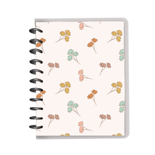 Colorful poppies notebook