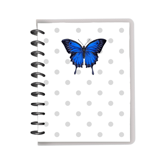 Polka dot butterfly notebook