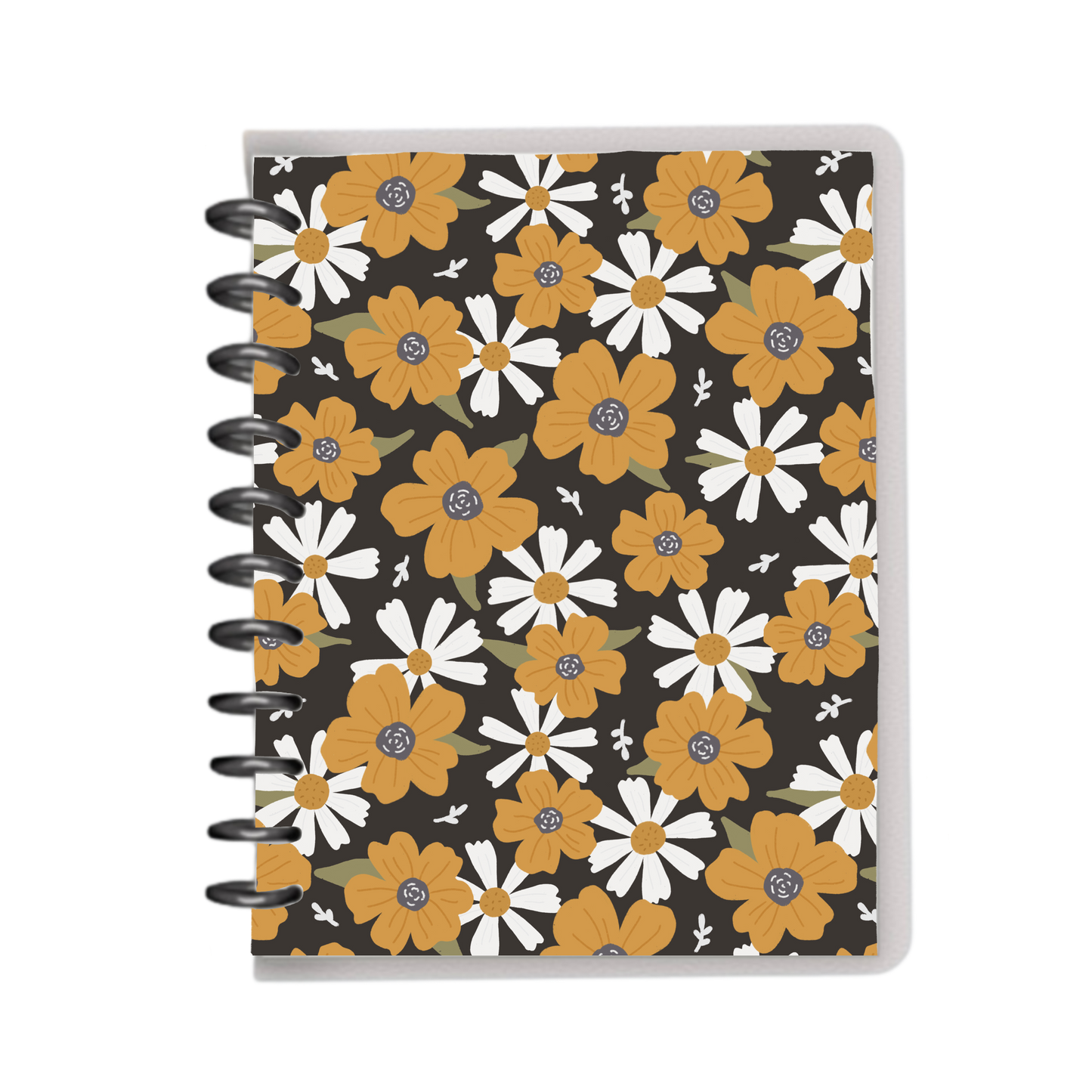 Dark floral notebook