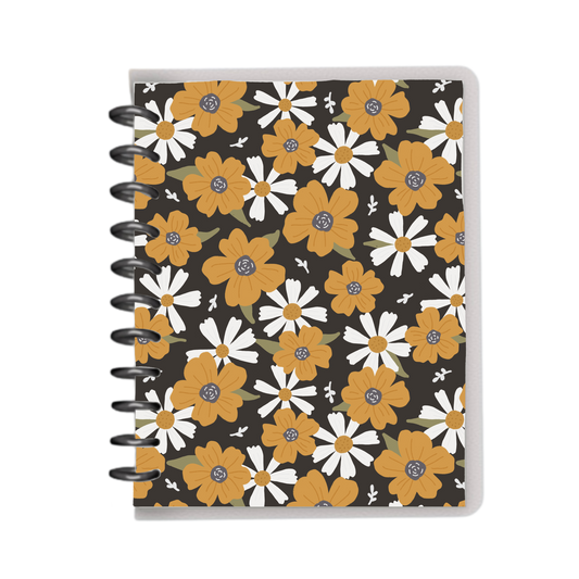 Dark floral notebook