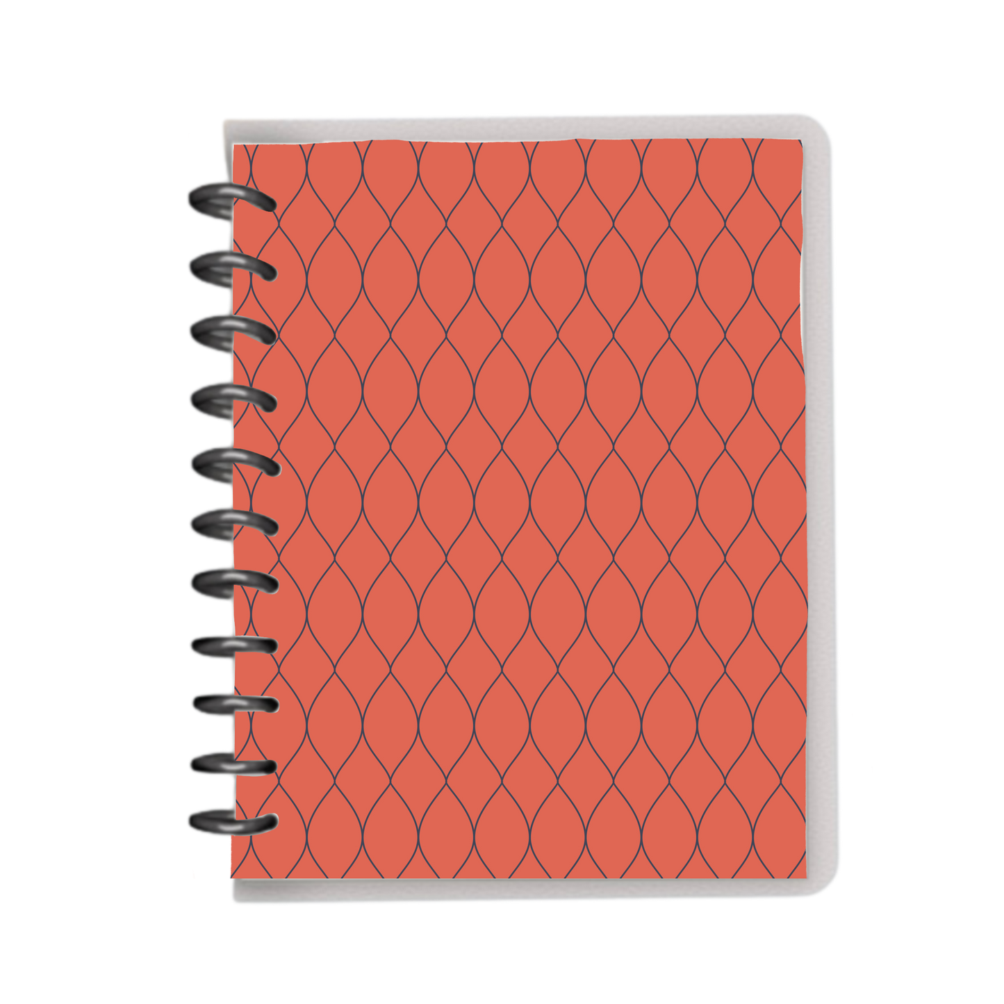 Red minimal design notebook