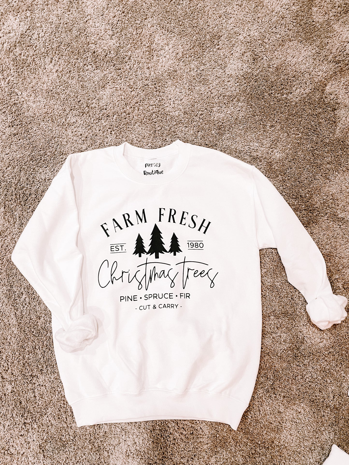 *DISCOUNT- White Crewneck Farm Fresh