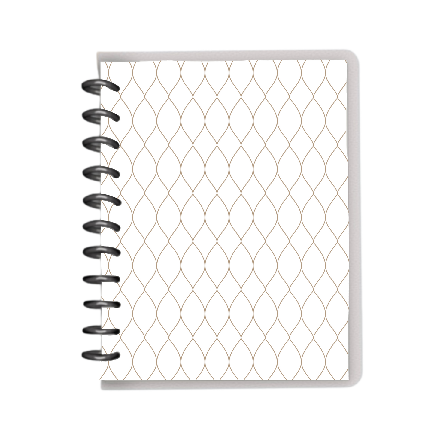 Minimal white and neutral design notebook