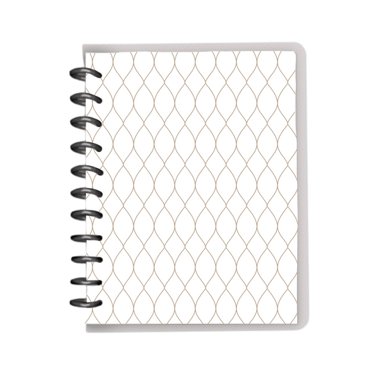 Minimal white and neutral design notebook