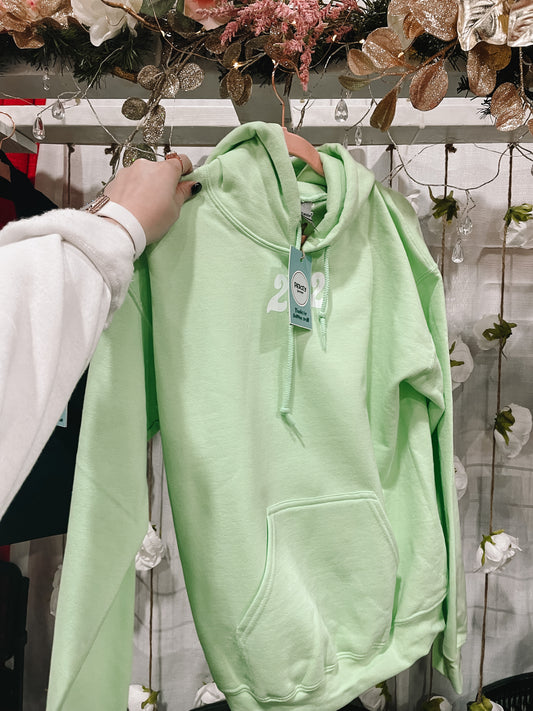 222 Angel Numbers Mint Green Hoodie